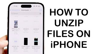 How To Unzip Files On iPhone! (2024)