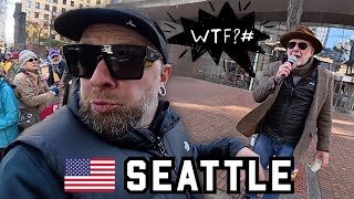 Hostile Welcome By Anti ICE Protestors In Seattle 🇺🇸