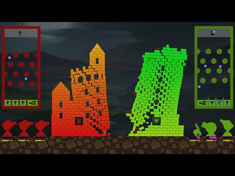Castle Destruction Marble Race in Algodoo | The War Day #244-246