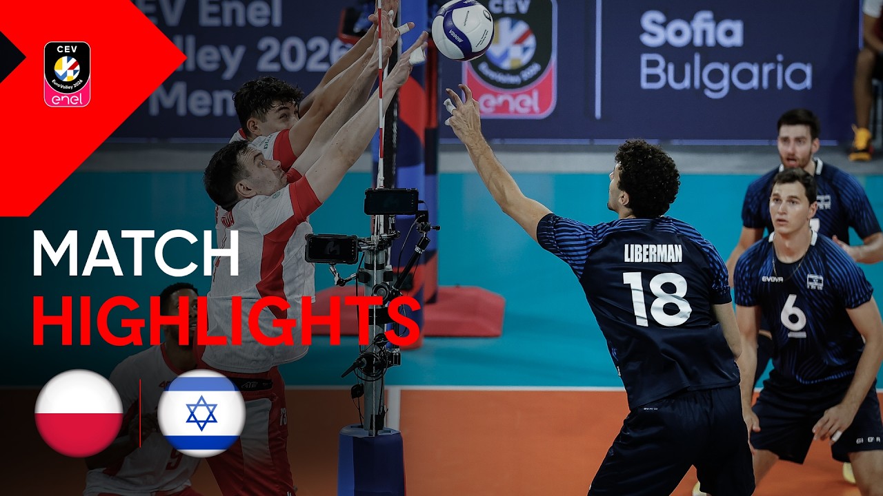Highlights | Poland vs. Israel | CEV Enel EuroVolley 2026 | Men