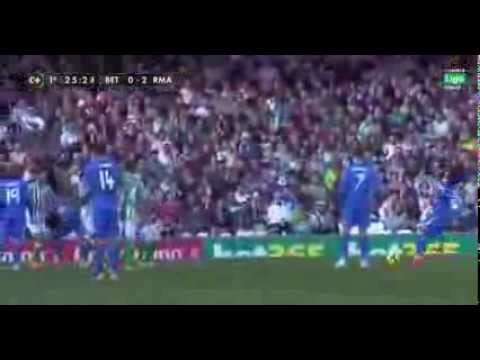 ¡¡GOLAZO DE FALTA DE GARETH BALE !! 0-2  Betis - Real Madrid   25'