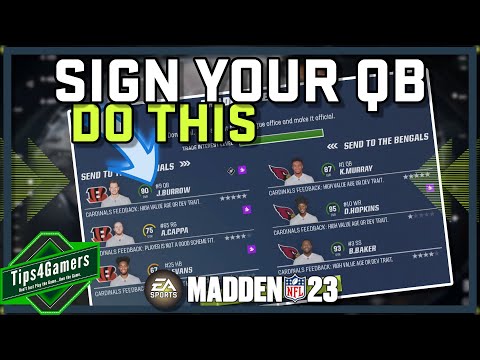 , title : 'How to Sign a QB in Madden 23 Franchise Mode | Madden 23 Contract Tips'