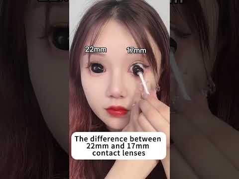22mm sclera lenses and 17mm mini sclera #lenspoison #cosplay #anime #contactlenses #scleralenses