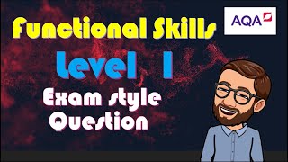 Download the video "Functional Skills maths - Exam Style Question Level 1 AQA"