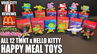 UNBOXING All 12 TMNT x Hello Kitty Happy Meal Toys