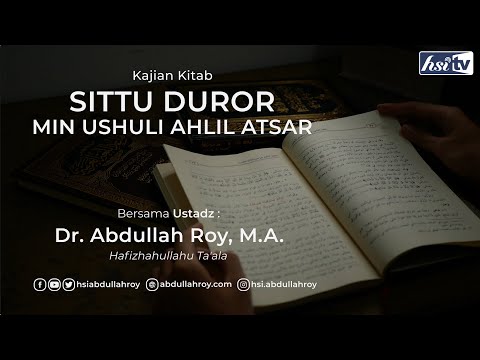 Kajian Kitab Sittu Duror Karya Syaikh Abdul Malik Ramadhani