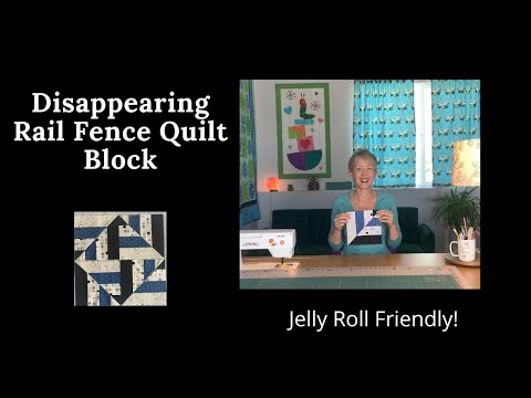 Disappearing Rail Fence Quilt Block Tutorial
