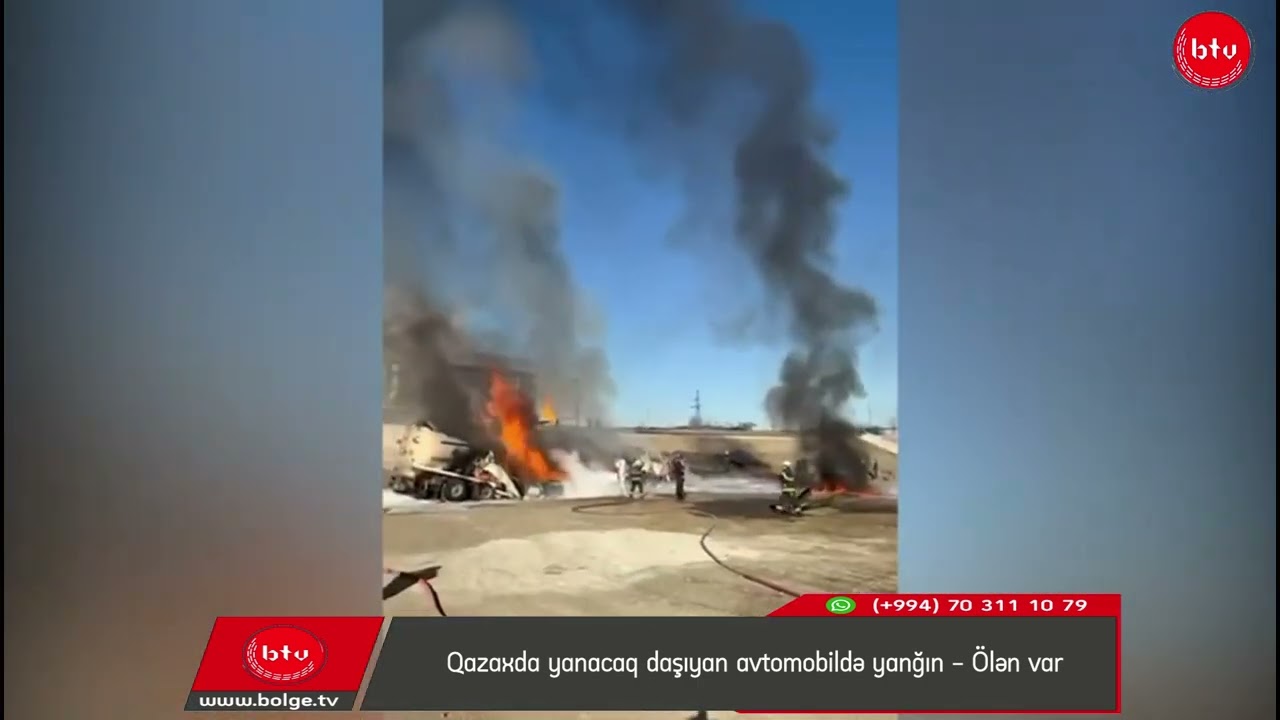 Qazaxda yanacaq daşıyan avtomobildə yanğın - Ölən var