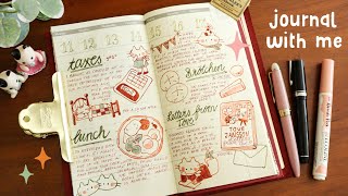 Chatty Journal With Me ✿ Illustrated Traveler's Notebook Weekly Spread