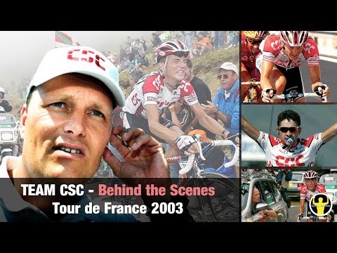 Behind the scenes: Team CSC - Tour de France 2003 (incl. Hamilton collarbone situation)
