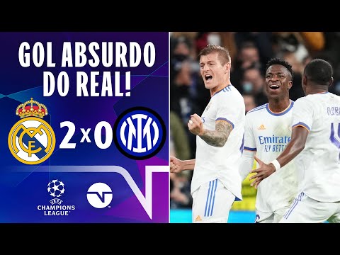 Gols e lances de Real Madrid x Internazionale