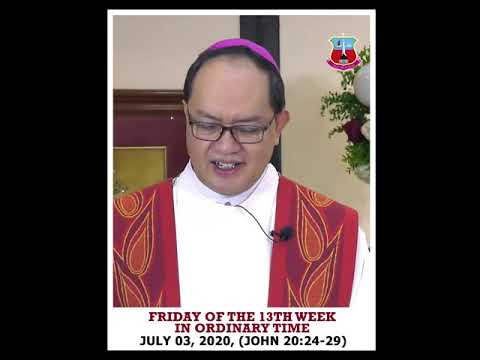 Homily for the Feast of St Thomas the Apostle