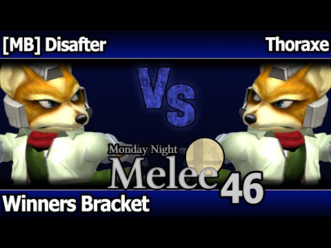 MNM 46 Melee - [MB] Disafter (Fox, Pikachu) vs Thoraxe (Fox) - Winners Bracket