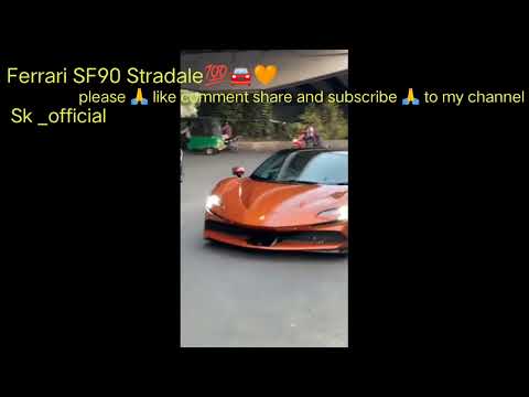 #ferrarisf90  Ferrari SF90 Stradale 🔥🧡 orange. dream car 🚗🥺#skofficial #likeandsubscribe