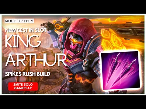 MANTICORE SPIKES IS THE NEW BEST ITEM TO RUSH IN SOLO! - King Arthur Solo SMITE Conquest Gameplay