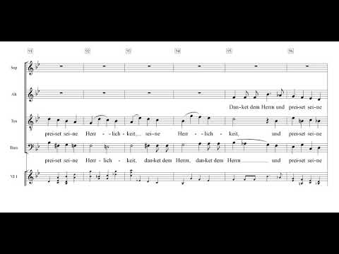 Lobgesang 10 Ihr Völker bringet her Einstudierung Alt