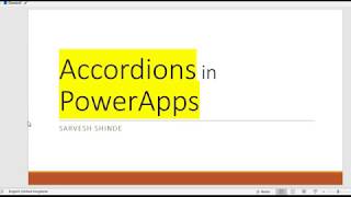 Accordions UI in PowerApps