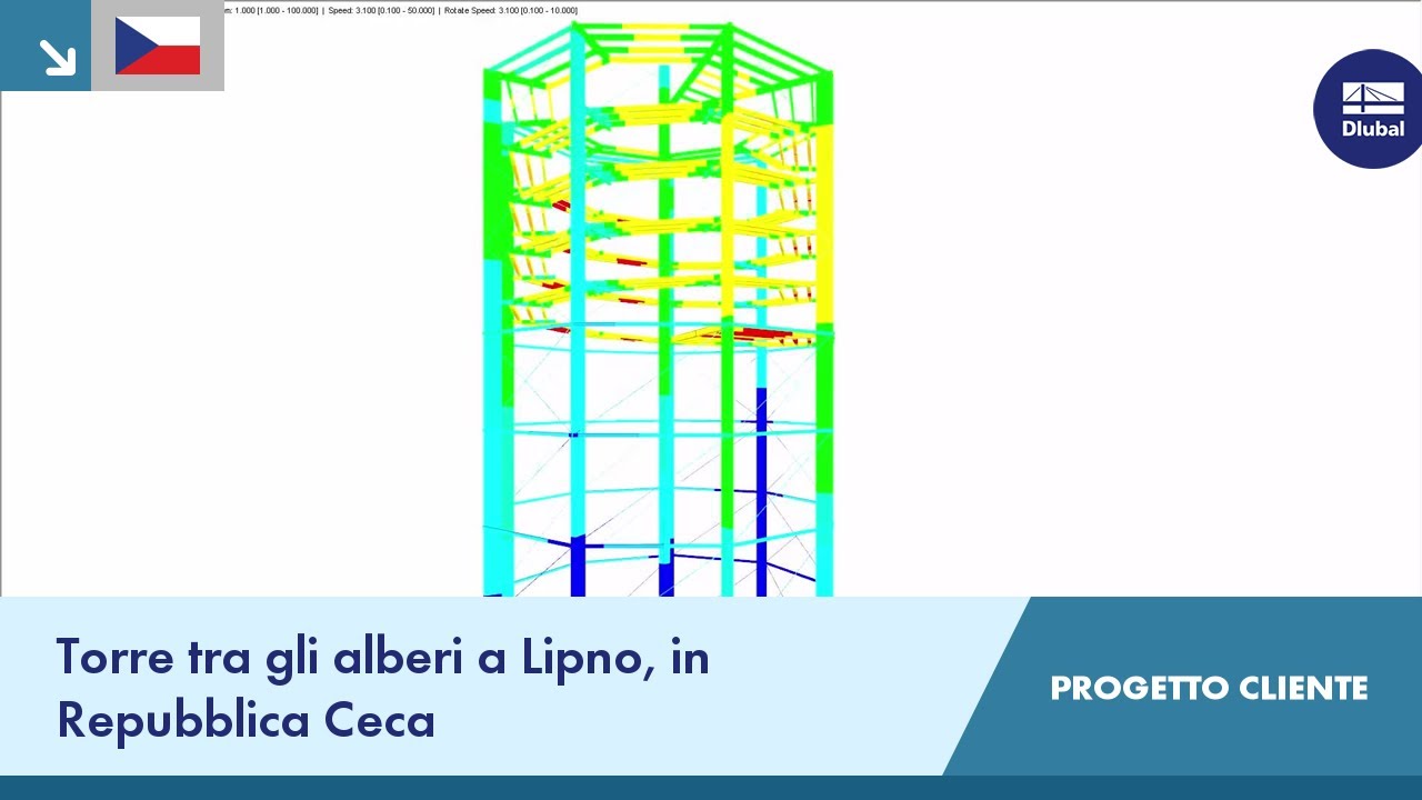 CP 000614 | Torre tra gli alberi di Lipno, Repubblica Ceca