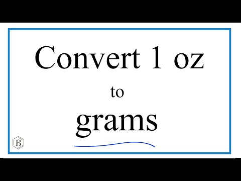 Convert 1oz To Grams
