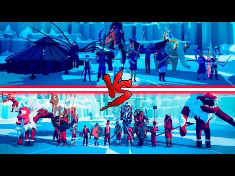 BOSS UNITS TEAM vs GIANT VIKING TEAM - Totally Accurate Battle Simulator | TABS