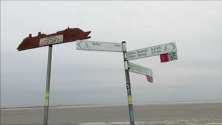 preview picture of video 'Emden Borssum Schöpfwerk Kreuzfahrer Radweg Dollart Eis Ems Emsmündung Aestuar Winter Ostfriesland'