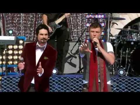 Backstreet Boys performing at Disney Christmas Day Parade 2012