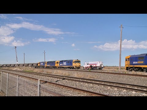 3QK3 Pacific National Grain Train Refuels At Gheringhap - PoathTV Australian Railways
