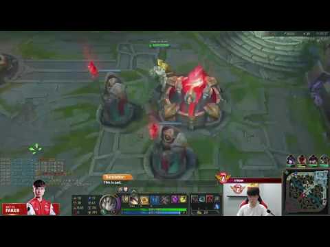 Faker stream Galio vs Syndra, May 26 2017