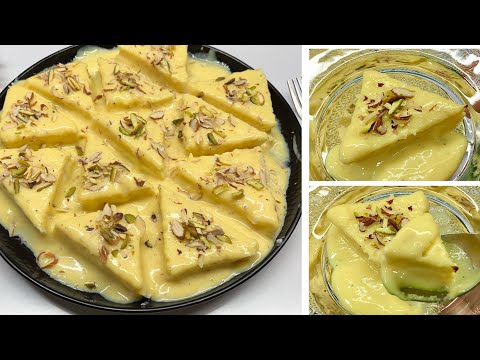 Bread Malai Dessert Recipe | Instant Malai Cake | सिर्फ 2 कप दूध से बहुत स्वादिष्ट इंस्टेंट मलाई केक