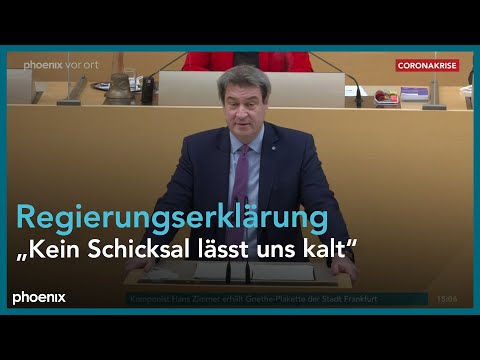 Regierungserklärung von Markus Söder zur Corona-Pandemie am 12.02.21