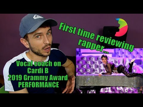 Vocal coach YAZIK reacts to Cardi B - Money - Grammy Awards 2019