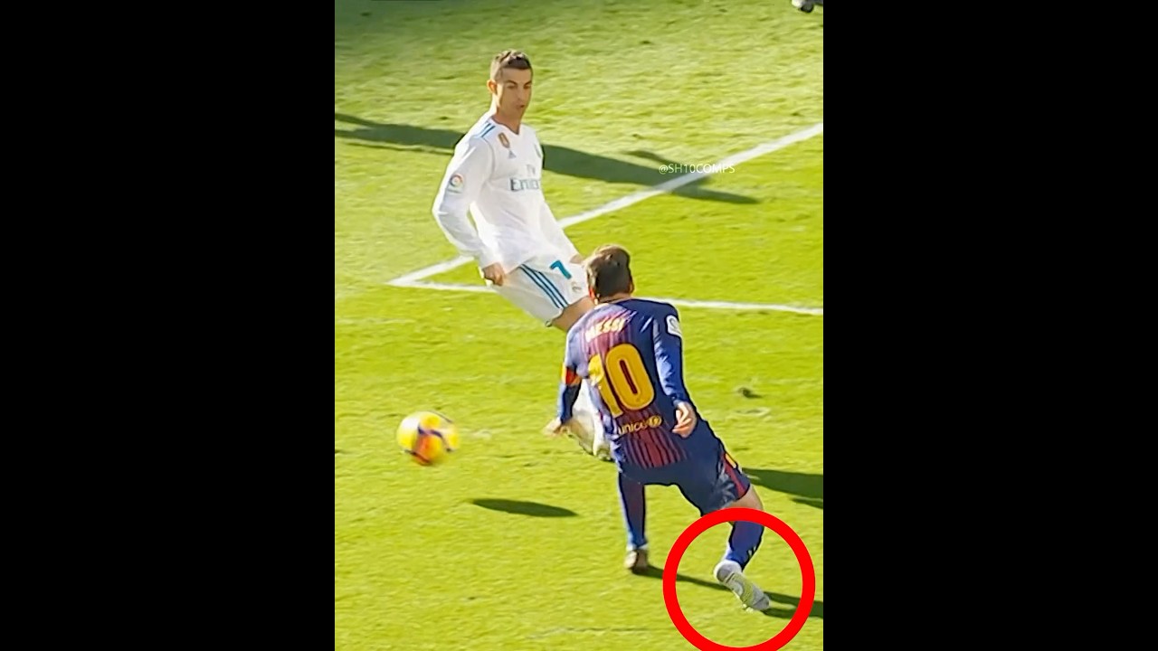 Messi vs Ronaldo without shoes 😈