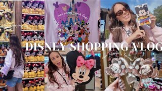 SOLO DISNEY SHOPPING VLOG✨rope dropping disney springs, looking for new merch & opening mystery box