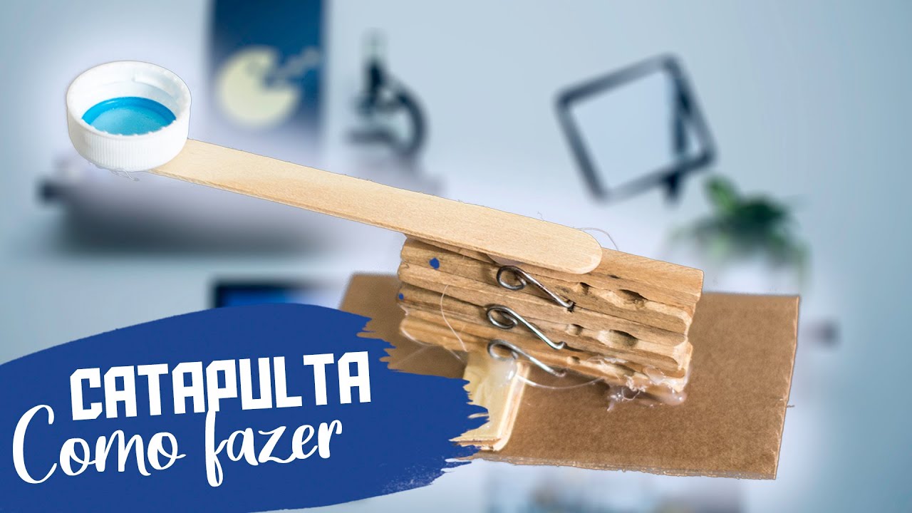 COMO FAZER - Catapulta com materiais reciclados | Super simples