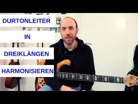 E-Bass online lernen - Durtonleiter in Dreiklängen harmonisieren