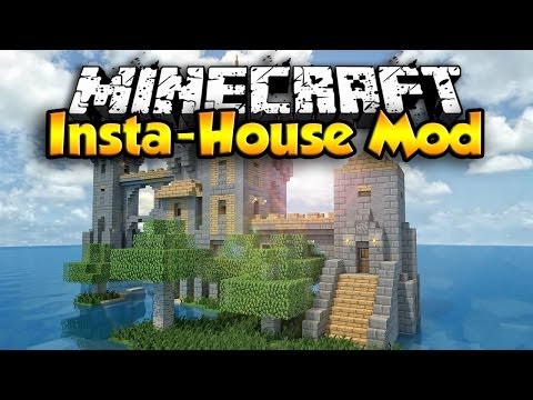 BeckBroJack - Minecraft Mods: Insta-House Mod - Instant Houses - Working Mob Trap 1.7.10 (Minecraft Mod Showcase)