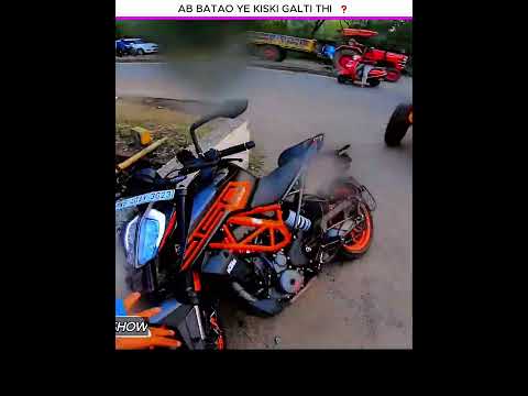 Ab Batao Ye Kiska Galti Thi 💔🥺 #motovlog #viral #ytshorts #crash #bikecrash #emotional #rider #reels