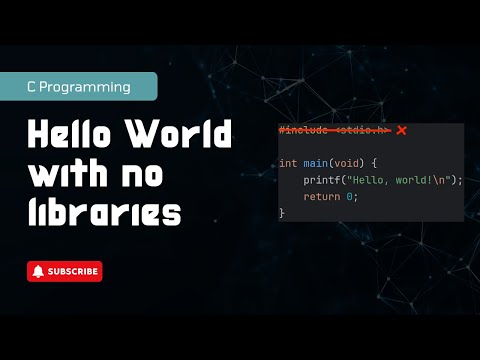 Hello World with no libraries