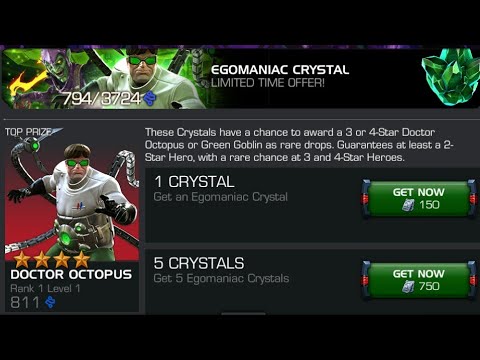 Egomaniac Crystal Opening (Doctor Octopus): Marvel Contest of Champions