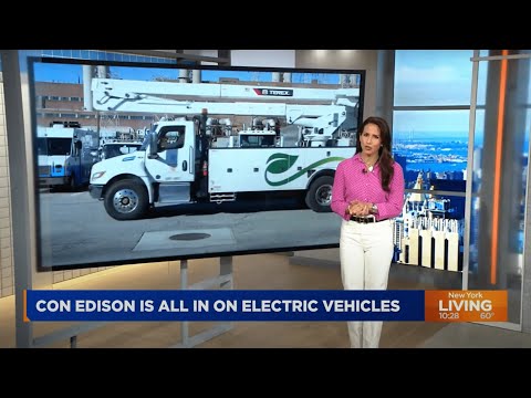 Con Edison Unveils All-Electric Bucket Truck at NYC Auto Show