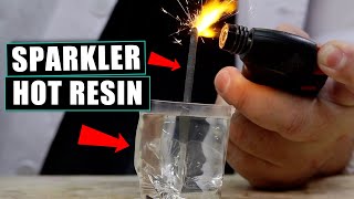 Can a SPARKLER Burn Through Resin?