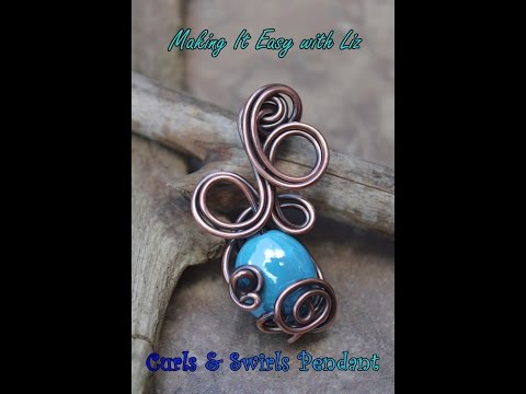 Curls & Swirls Wire Work Pendant - Experienced