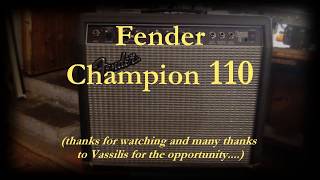 Video thumbnail for Fender Champion 110 by vmountain