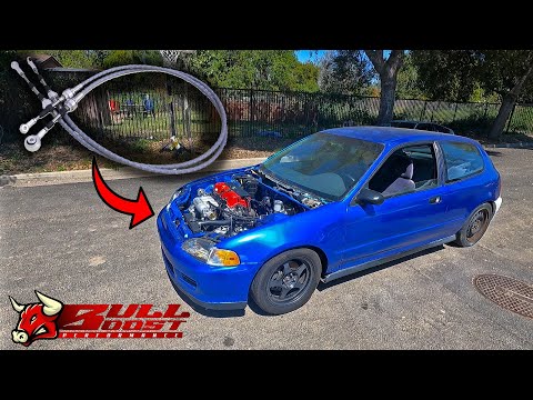 BULL BOOST K20 / K24 Race Cable Install  in Honda Civic
