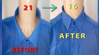 How to fix a Low Neckline AND Collar of a T-SHIRT #collar #neck #shirts #diy #fashiontrends