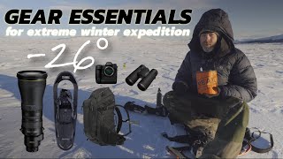 GEAR ESSENTIALS for -26 degrees winter WILDLIFE PHOTOGRAPHY