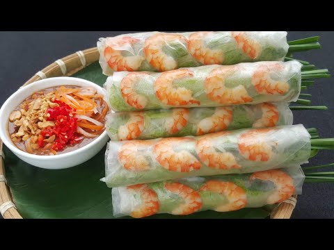 Cách làm GỎI CUỐN TÔM THỊT đơn giản ngon miệng