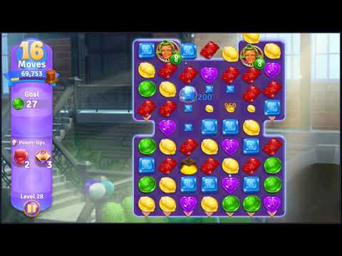 Wonka's World of Candy Level 28 - NO BOOSTERS + FULL STORY 🍫 | SKILLGAMING ✔️