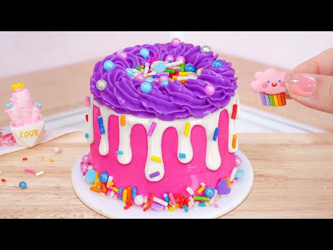 Sweet Chocolate Cake 🍫 Beautiful Miniature Colorful Buttercream Cake Recipe Decorating | Mini Cakes