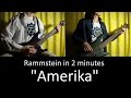 18) Rammstein - Amerika (Guitar & Bass cover + ...